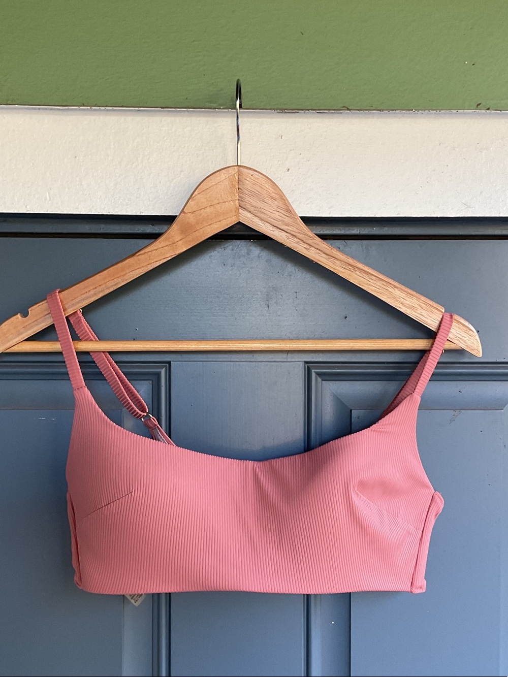 Victoria's Secret Ribbed Bralette - Rose Pink, Size L
